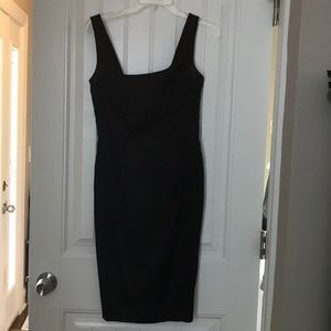 Black satin Calvin Klein dress